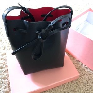 Mansur Gavriel Mini Mini Saffriano Bucket Bag